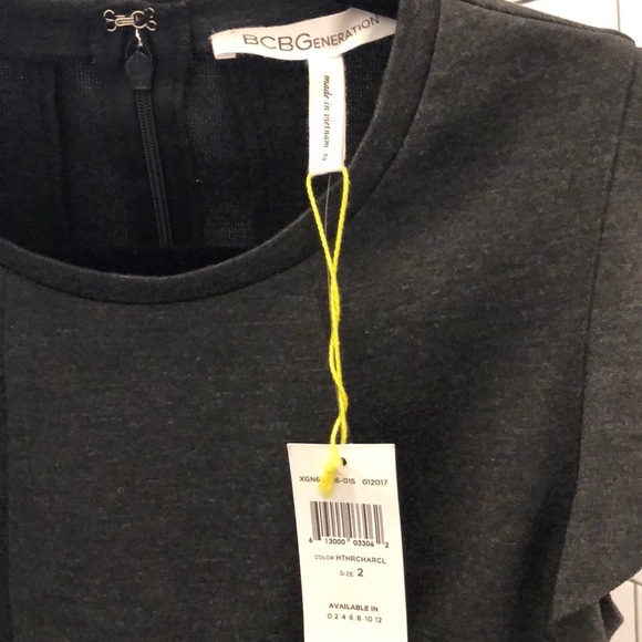 BCBGeneration Ponte Flutter Sleeve Dress - Picture 5 of 6